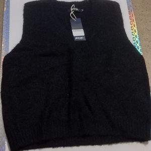 Nasty Gal Knit V-Neck Cropped Tank Top